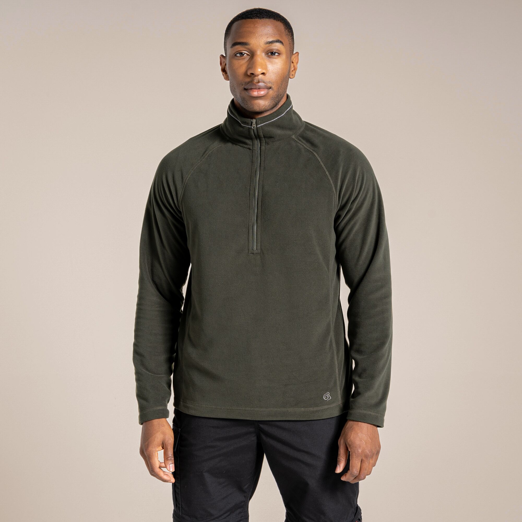 Craghoppers Men's Green Expert Corey 200 Fleece Half Zip Size: M