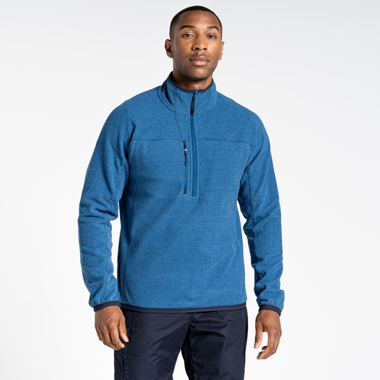 Expert Active Fleece mit halbem Reißverschluss Poseidon Blue Marl