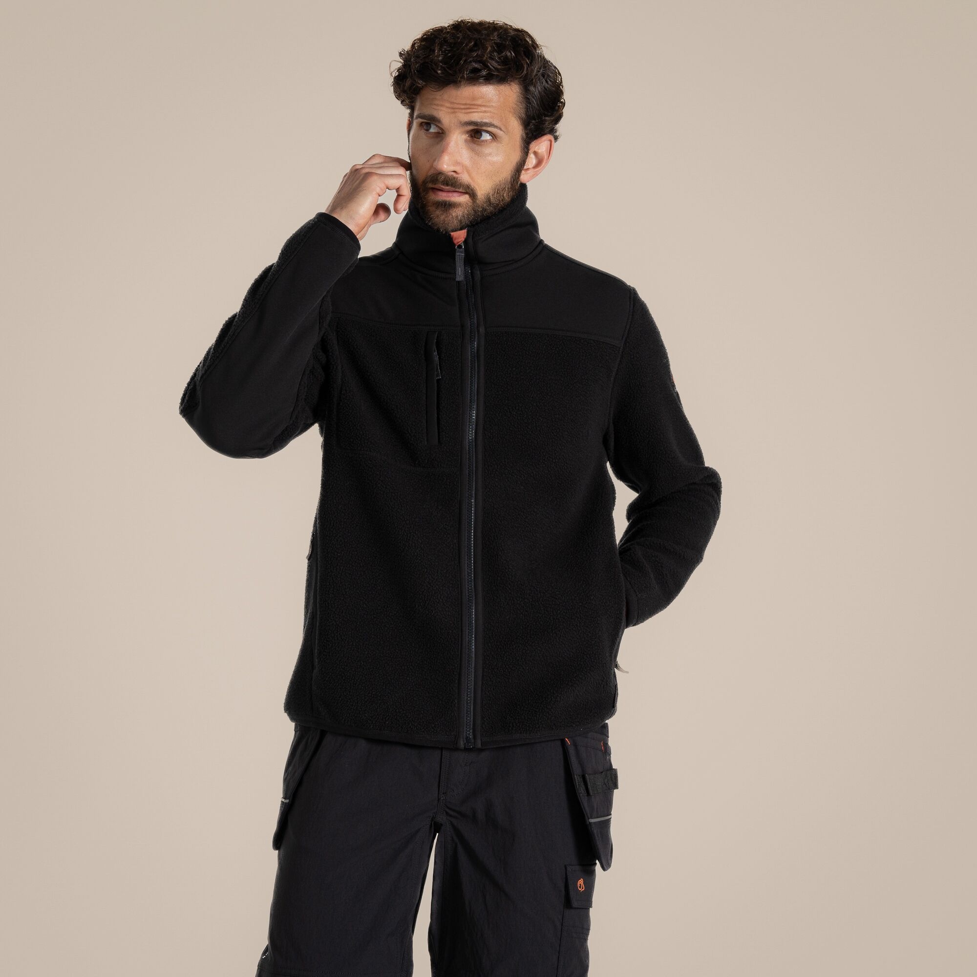 Craghoppers Men's Black Morley Fleece Workwear Jacket Size: S