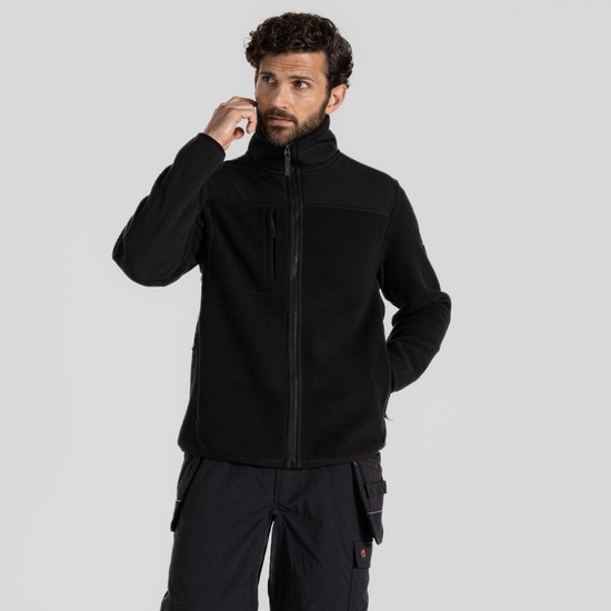 Men's Morley Fleece Workwear Jacket Black
