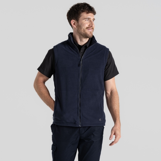 Men's Expert Corey Fleece Vest Dark Navy