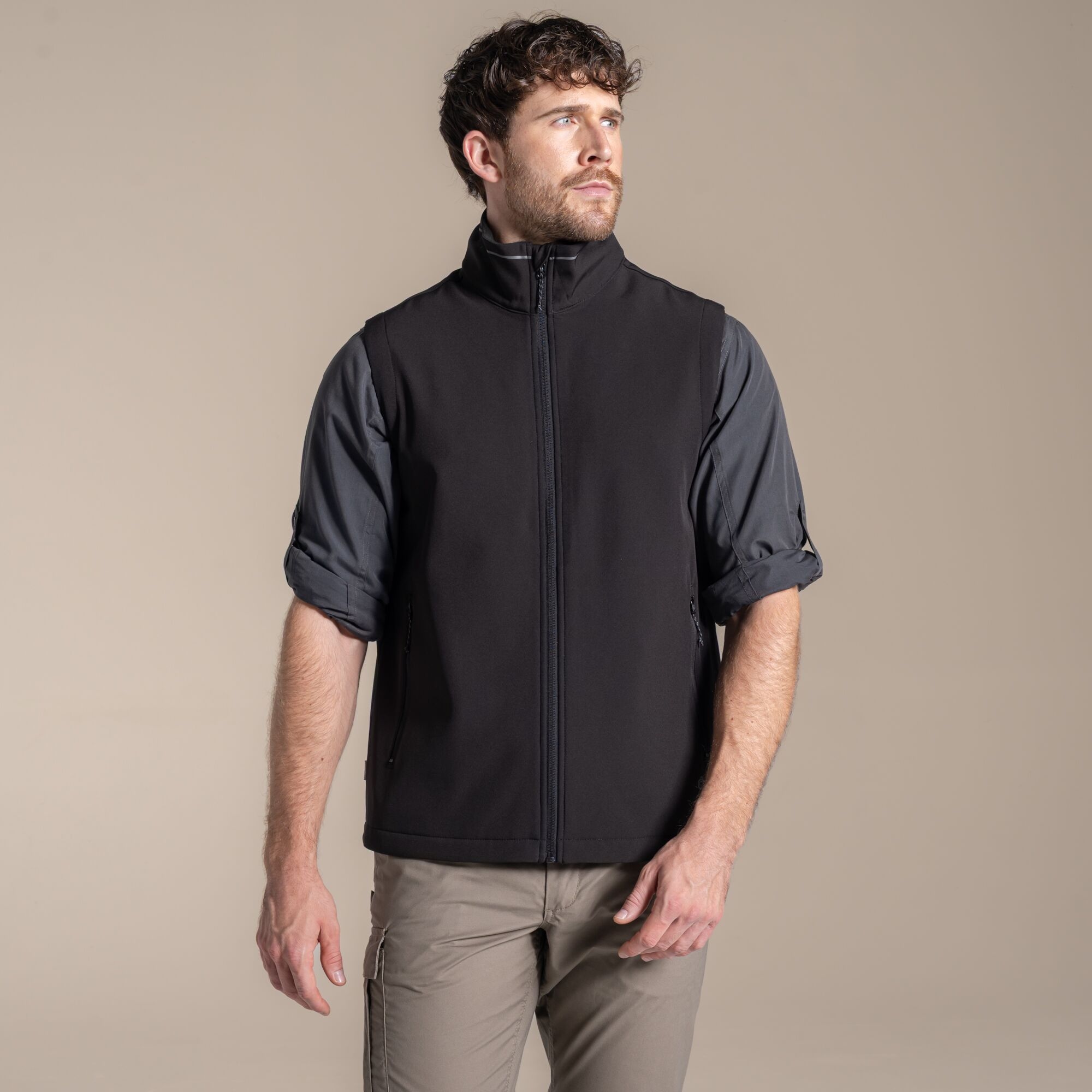 Craghoppers Men's Black Expert Basecamp Ii Softshell Vest Size: Xxxl