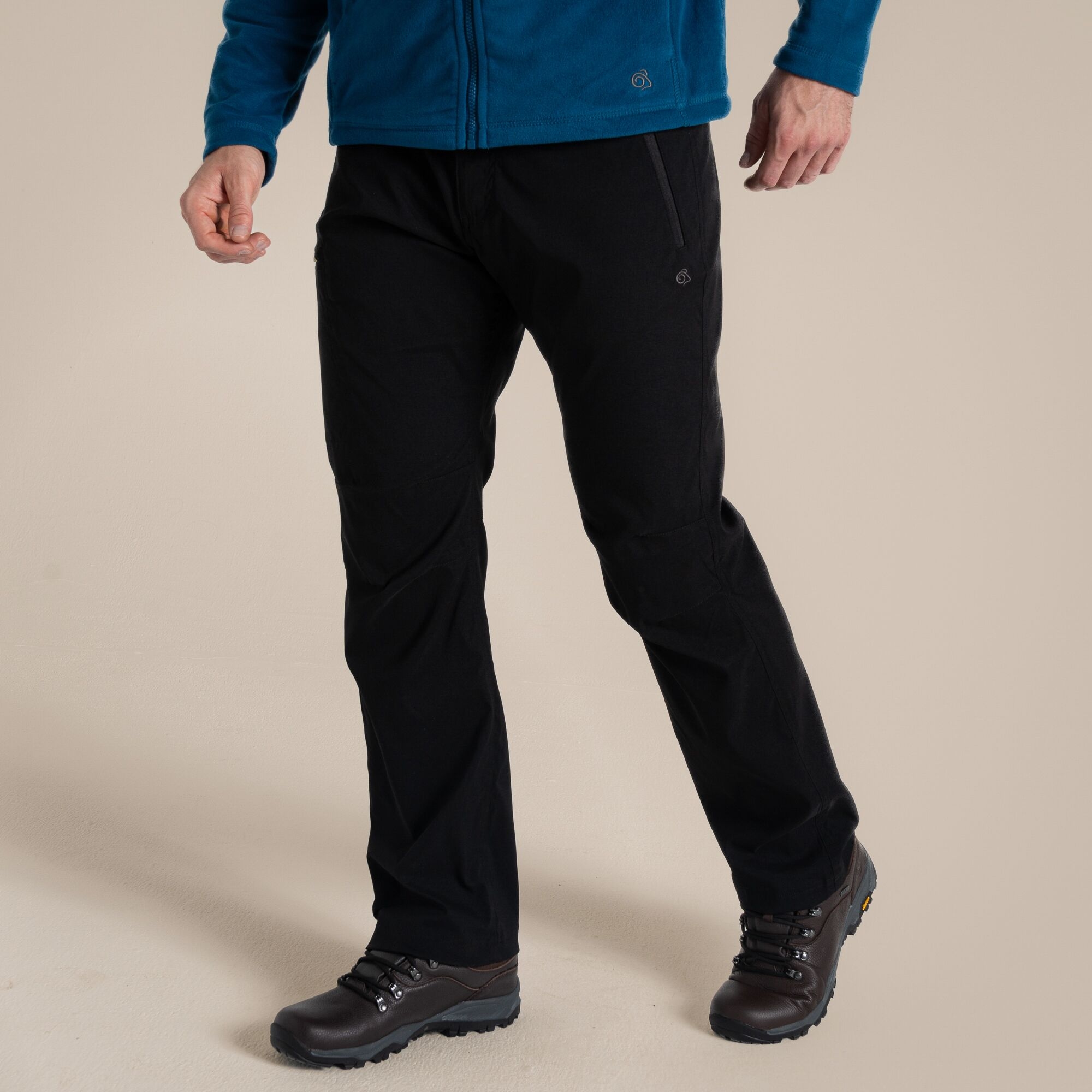 Craghoppers Men's Black Expert Kiwi Pro Stretch Trousers Size: 34S