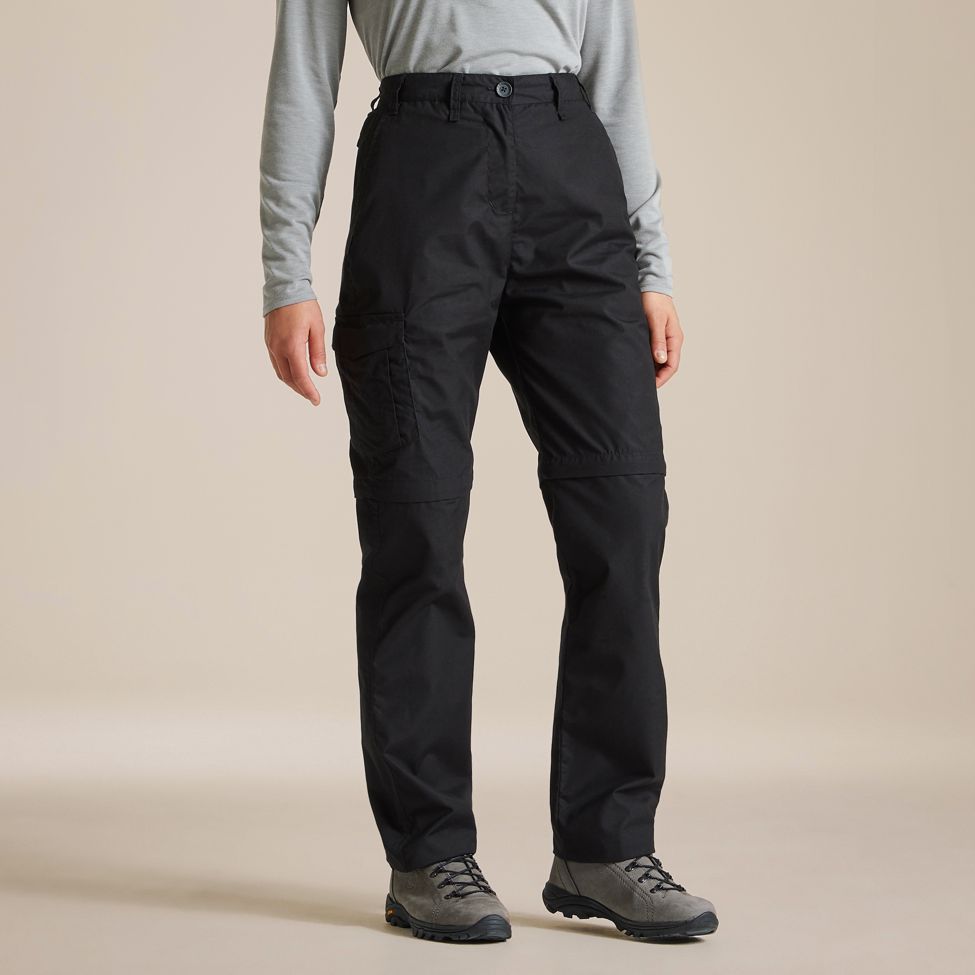 Craghoppers Women's Black Expert Kiwi Convertible Trousers Size: 12R