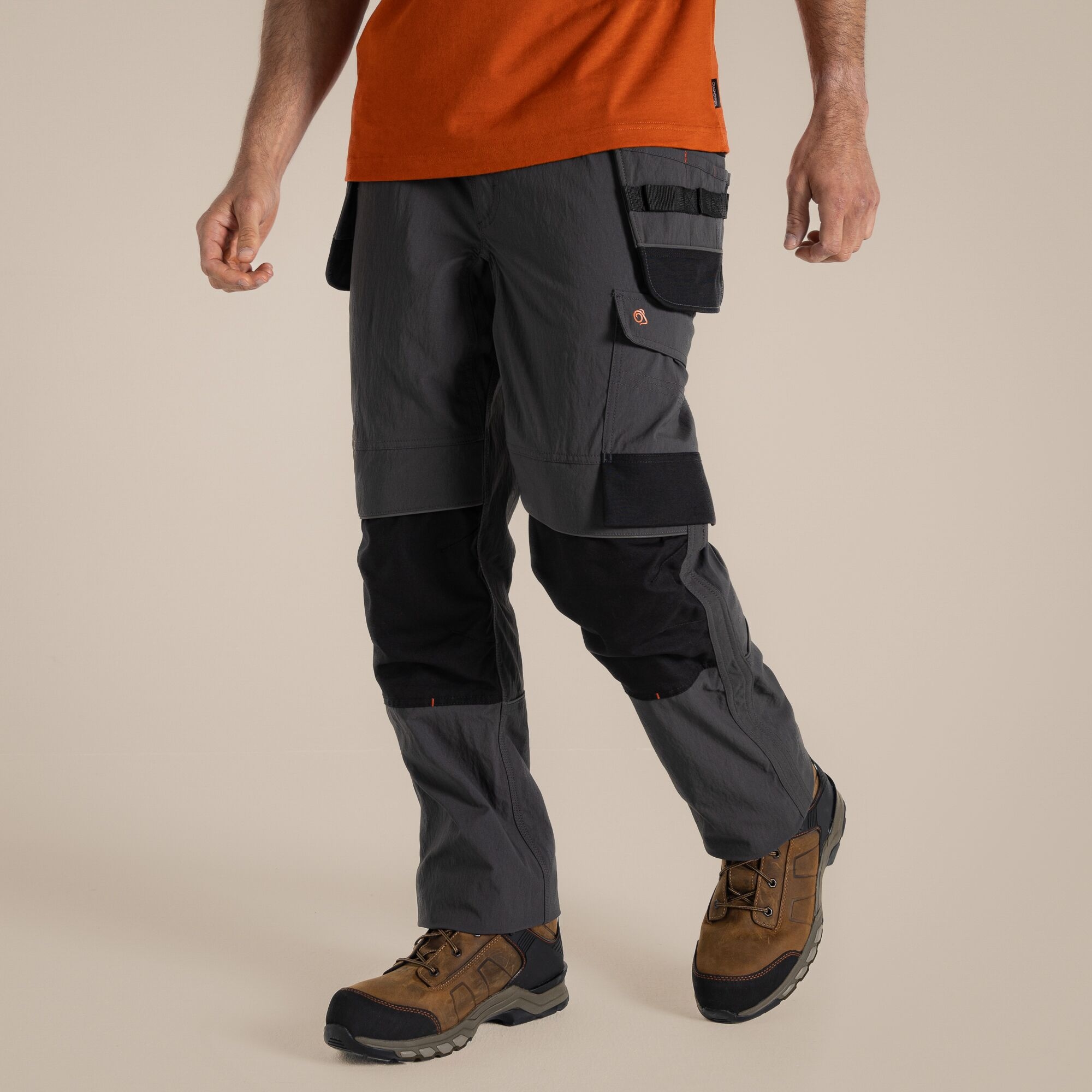 Craghoppers Men's Grey Sheffield Stretch Holster Workwear Trousers Size: 36R