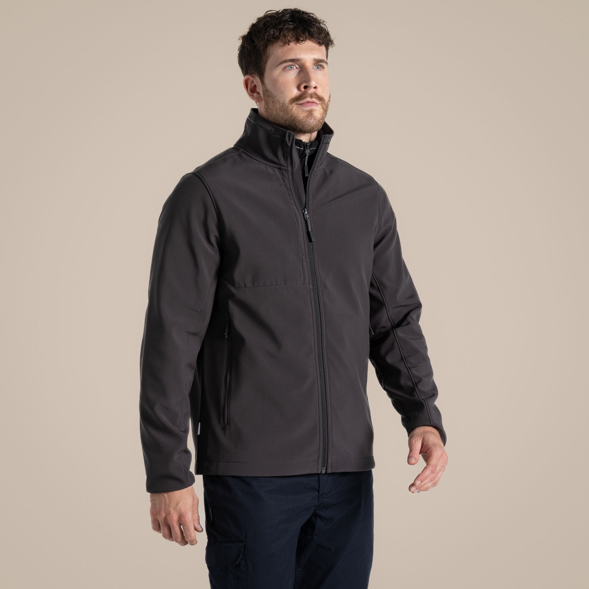 Craghoppers Men's Grey Expert Basecamp Softshell Jacket Size: M - Image 4