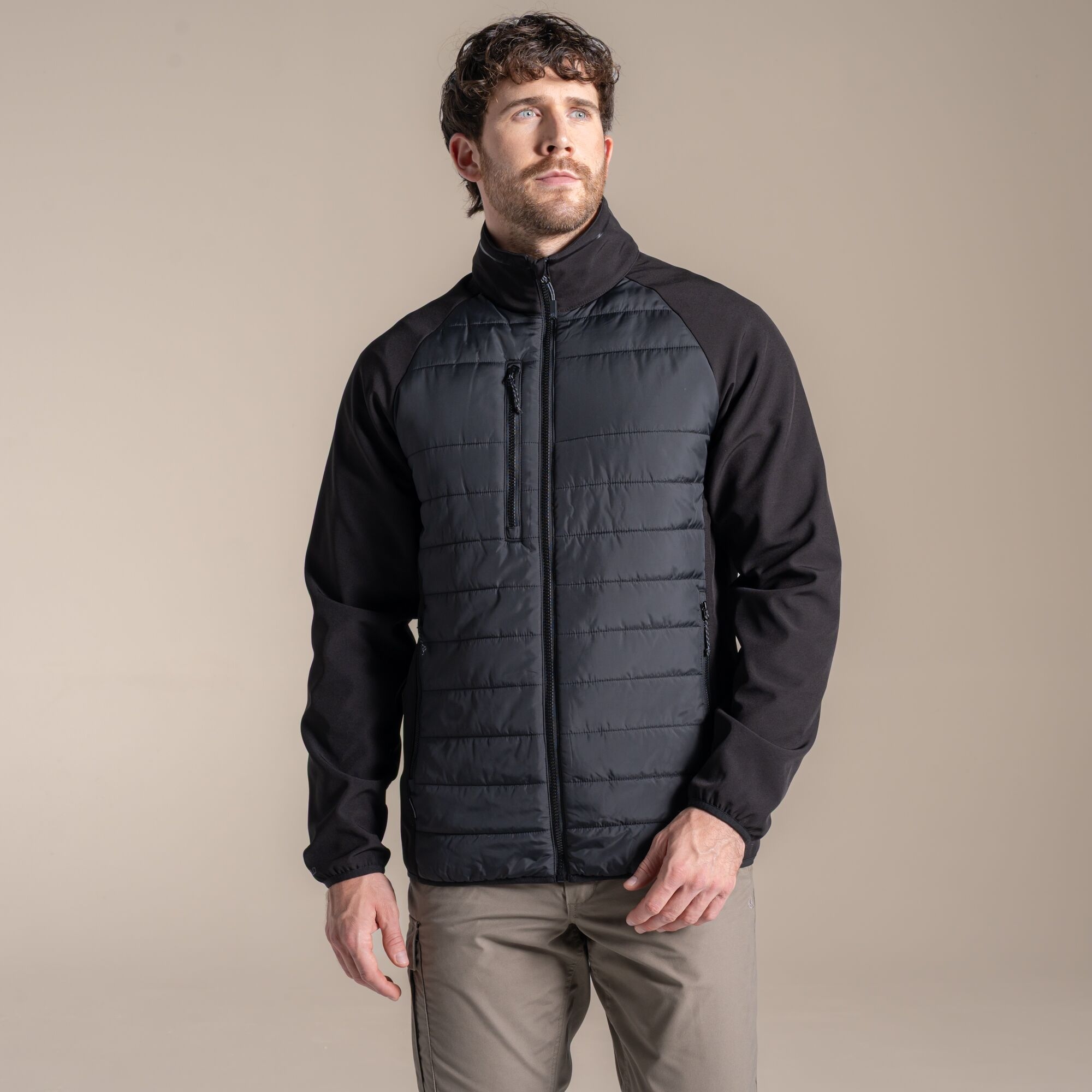 Craghoppers Men's Black Expert Compresslite Hybrid Jacket Size: Xl