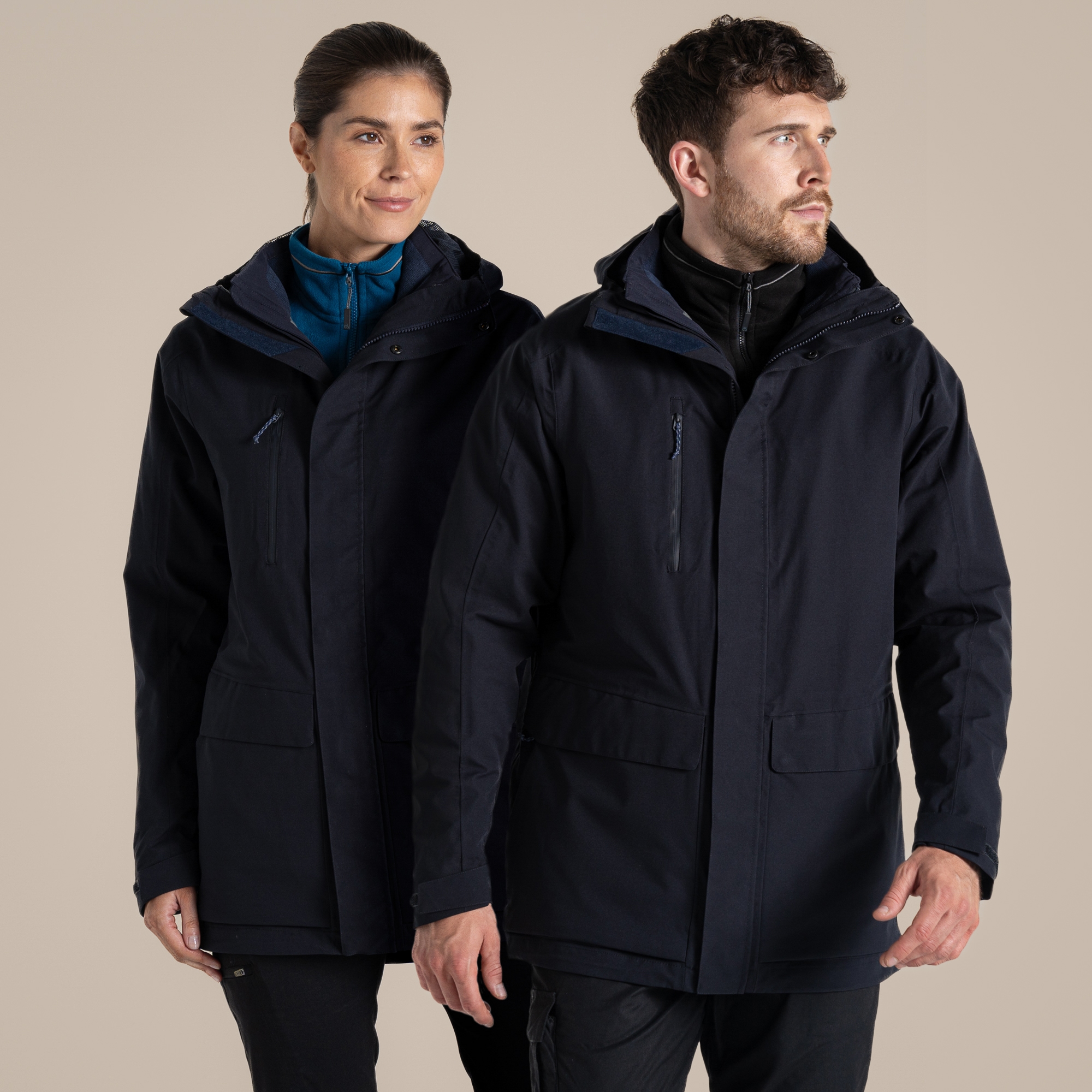 Craghoppers Unisex Navy Expert Kiwi Pro Stretch 3In1 Jacket Size: Xxxl