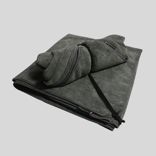 Extra Large Microfibre Travel Towel Charcoal