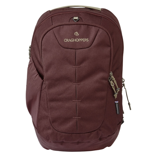 18L Anti-Theft Backpack Brick Red 