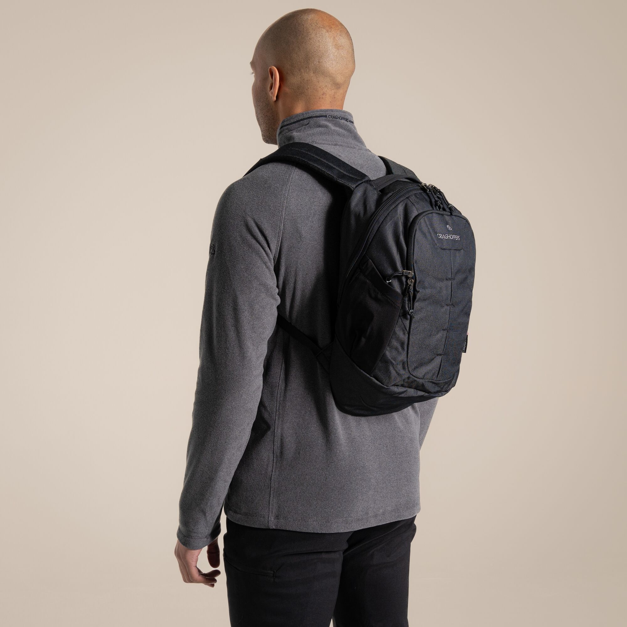 Craghoppers Unisex Black 18L Anti-Theft Backpack Size: Single