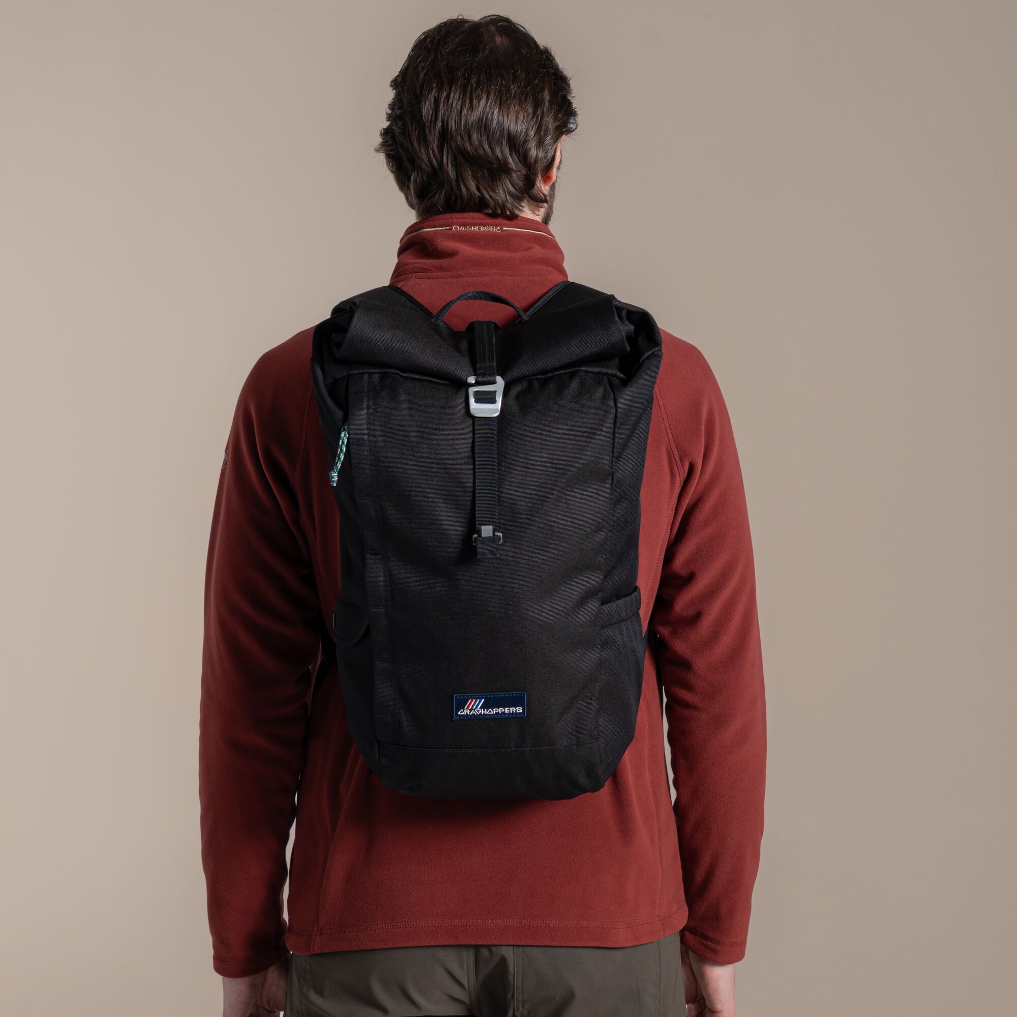 Craghoppers Unisex Black 20L Kiwi Classic Rolltop Backpack Ii Size: Single