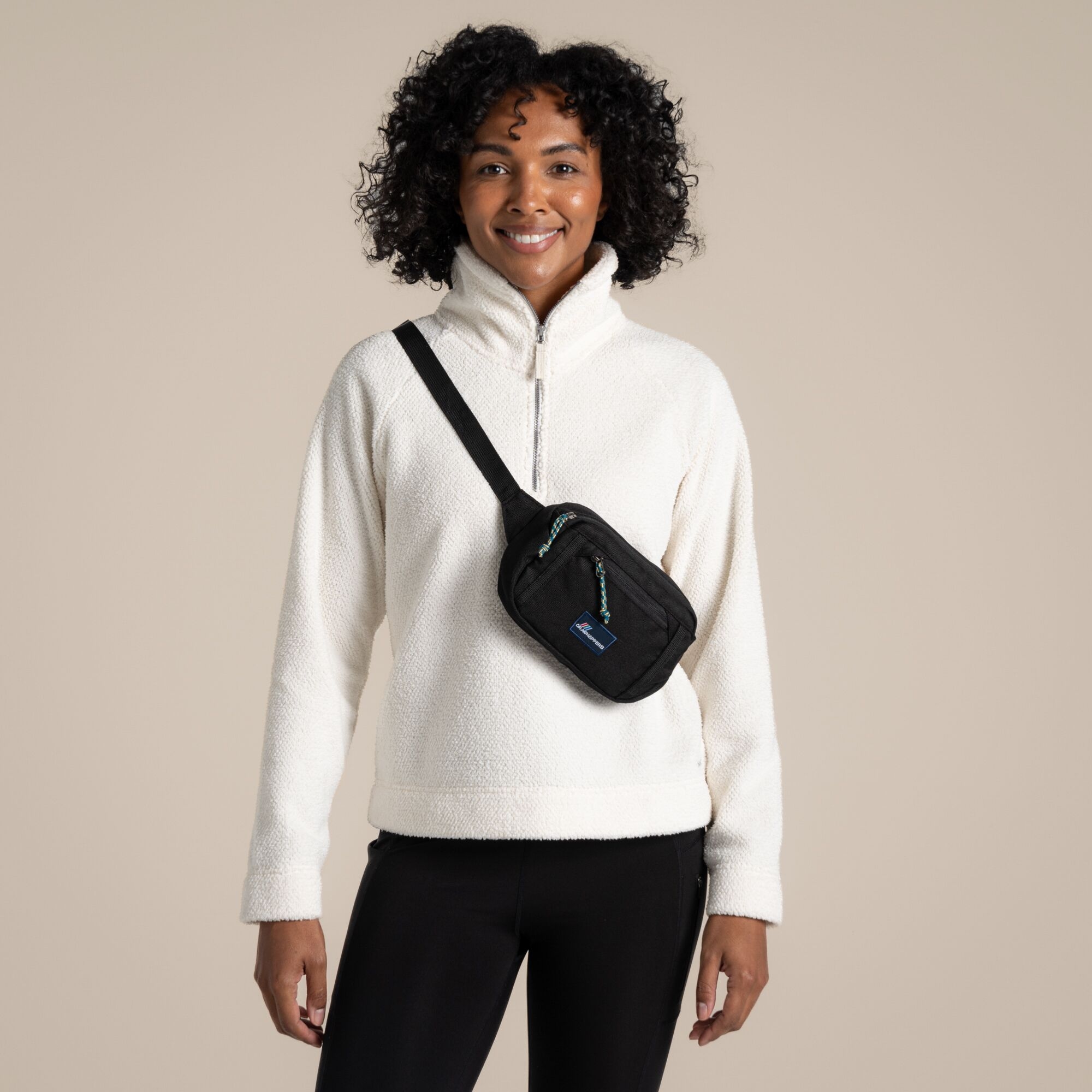 Craghoppers Unisex Black Kiwi Waistpack Size: Single