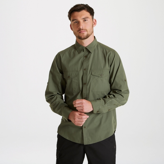 Men's Expert Kiwi Long Sleeved Shirt Dark Cedar Green