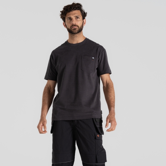 Men's Wakefield Pocket Workwear T-Shirt Carbon Grey