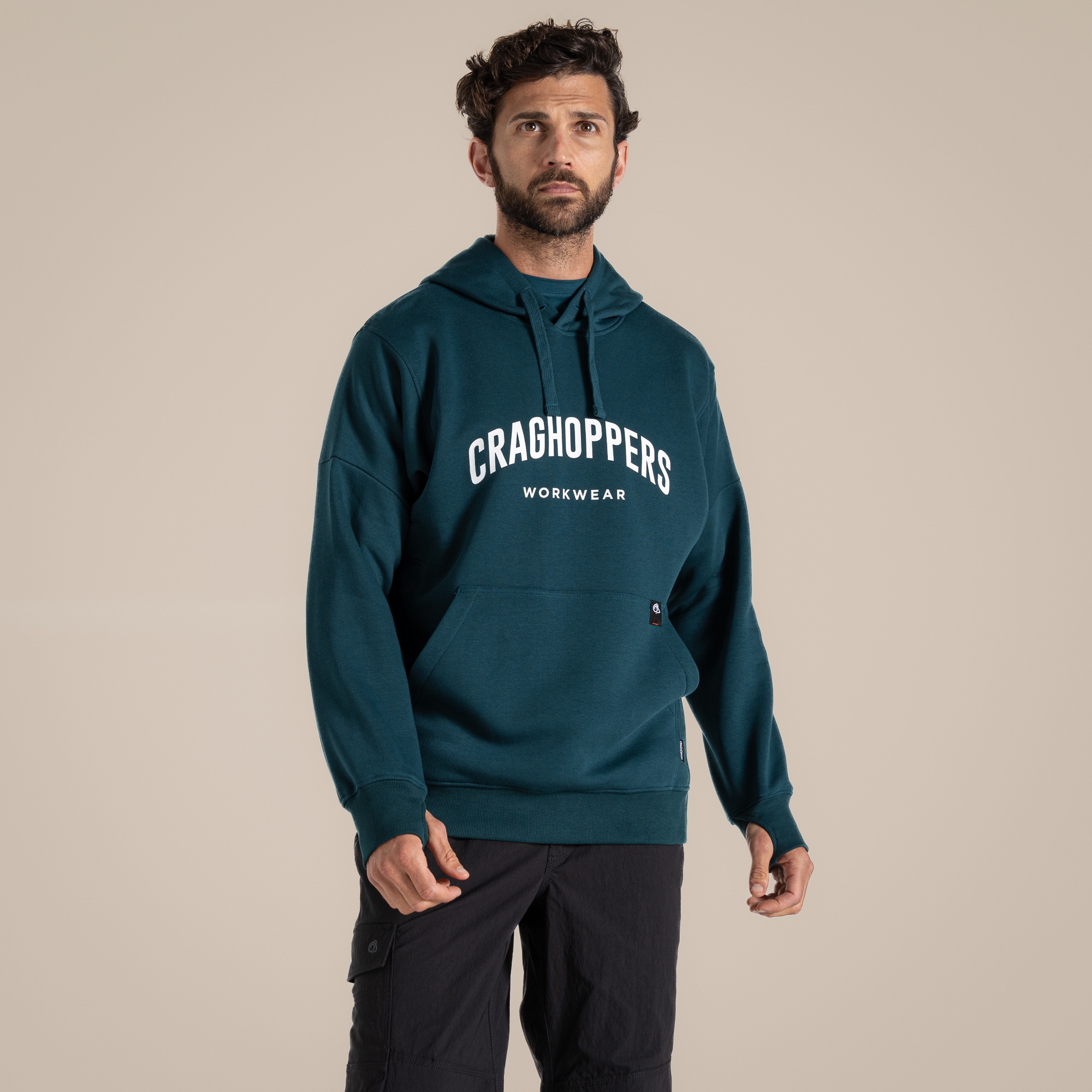 Craghoppers Men's Blue Oulston Workwear Hoodie Size: L