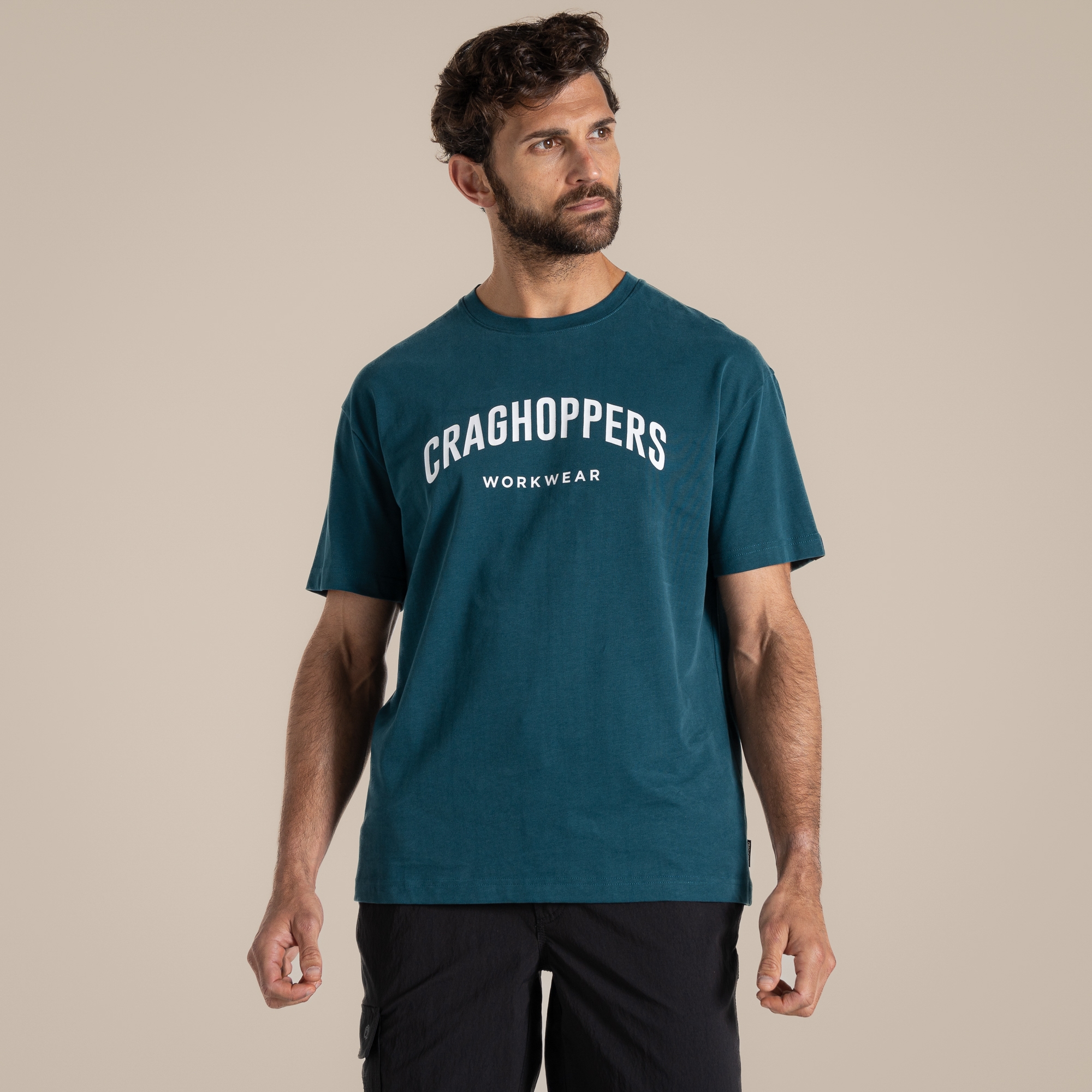 Craghoppers Men's Blue Batley Workwear T-Shirt Size: Xl