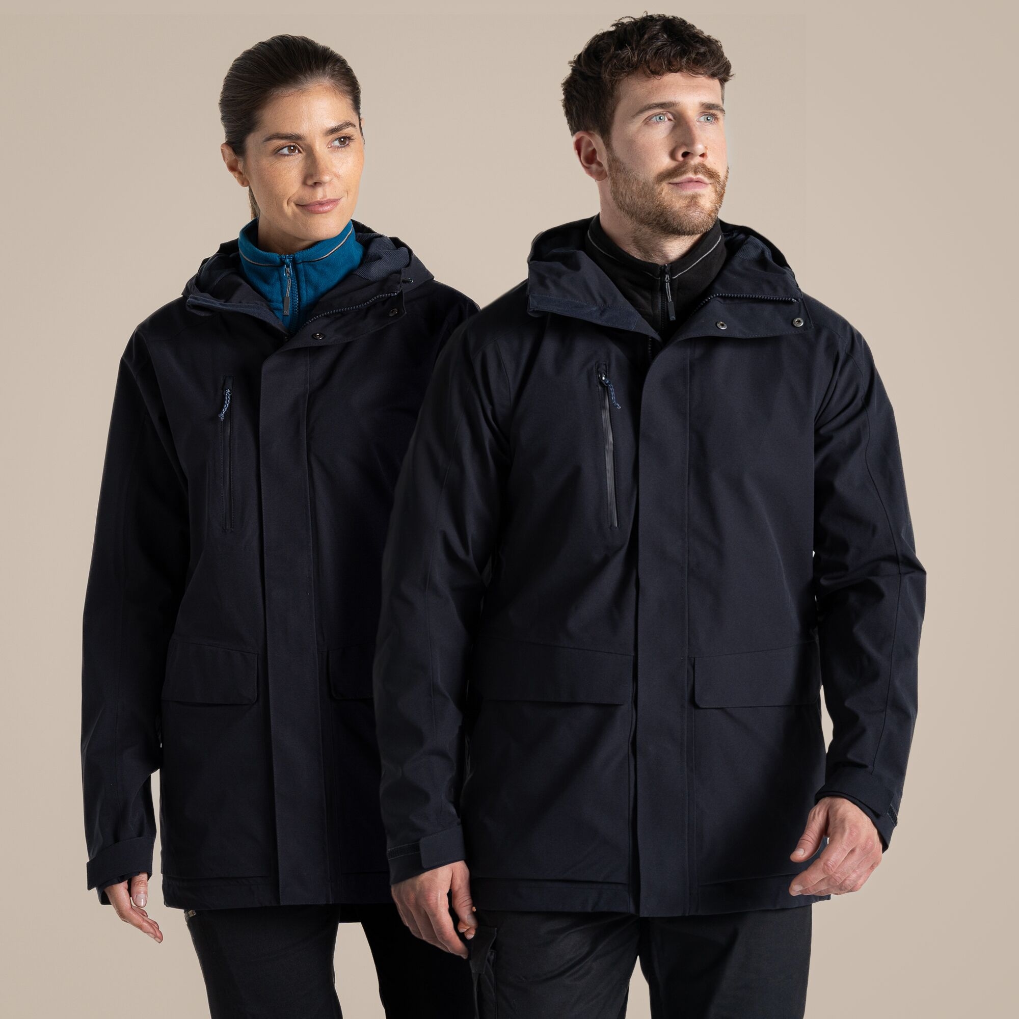 Craghoppers Unisex Navy Expert Kiwi Pro Stretch Long Jacket Size: Xs