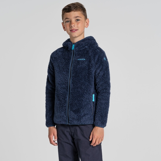 Kid's Kaito Hooded Jacket Blue Navy