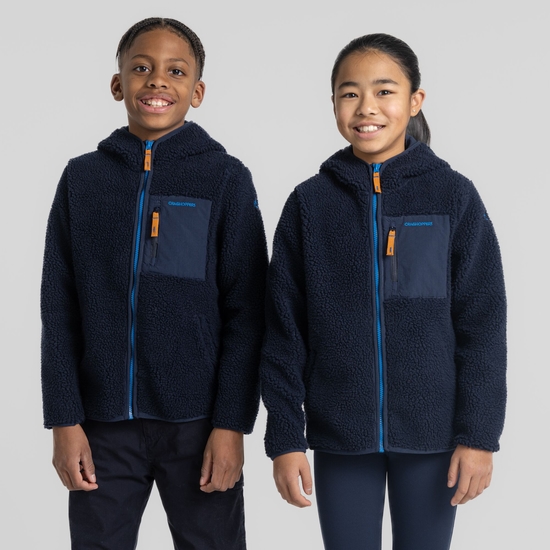 Kid's Boyne Hooded Jacket Blue Navy