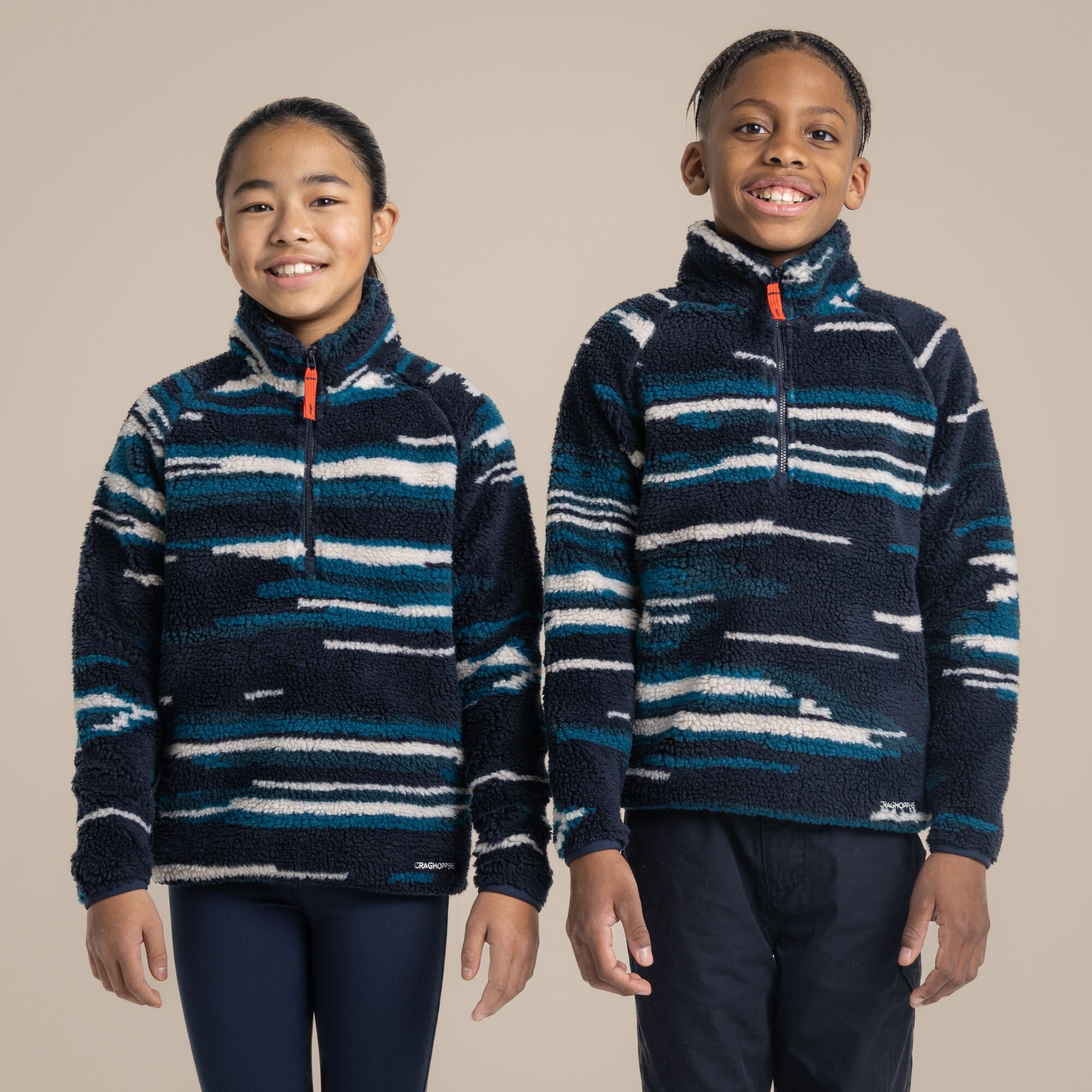 Craghoppers Tivoli Half Zip Für Kinder Blau, Größe, 13yrs