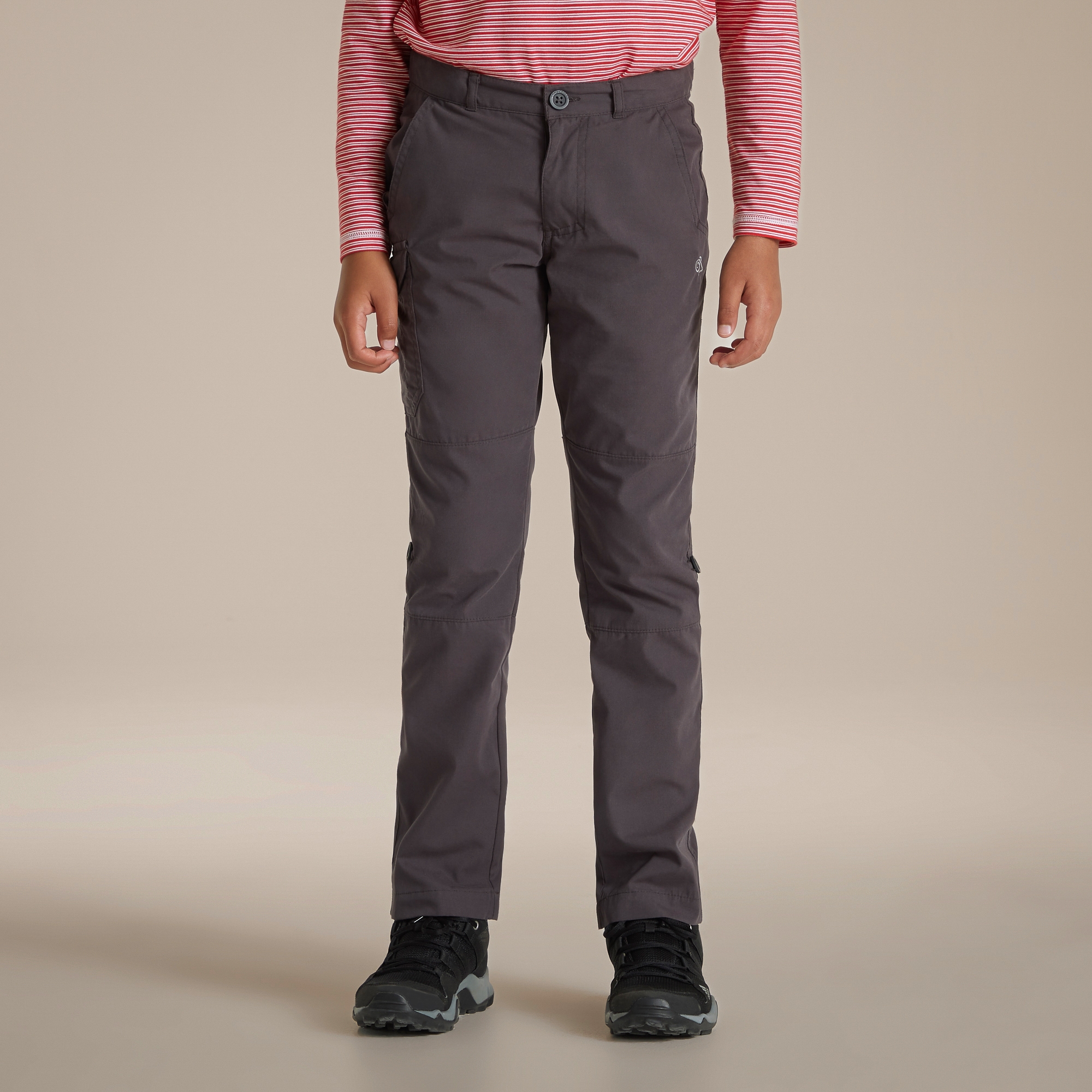 Craghoppers Kid's Kiwi II Trousers Black Pepper