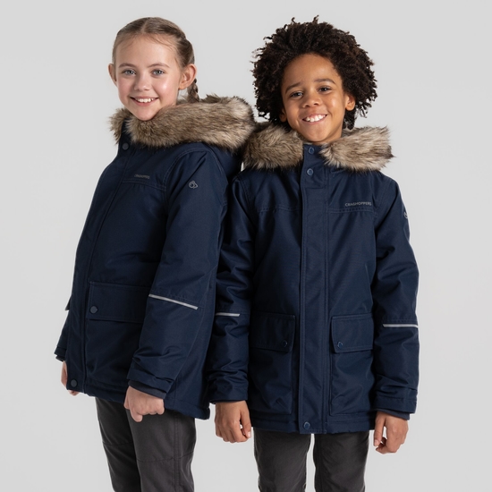 Kid's Sundon Waterproof Jacket Blue Navy