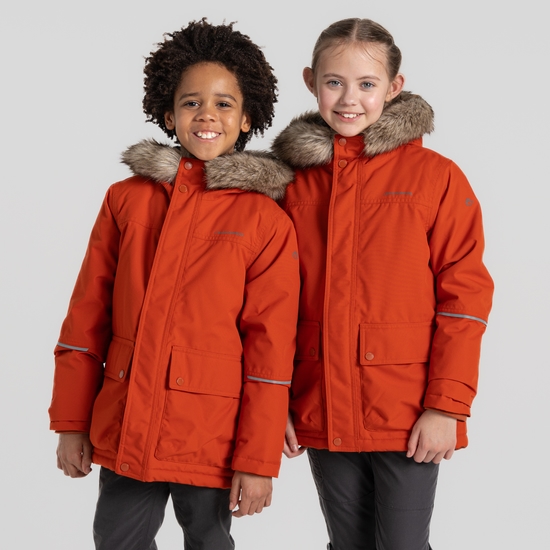 Kid's Sundon Waterproof Jacket Carnelian Orange