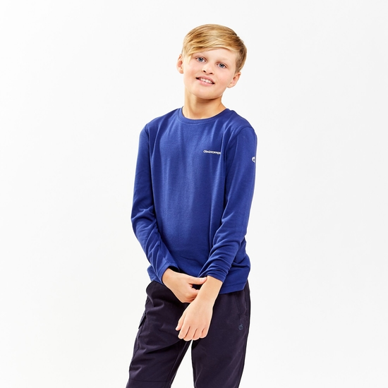 Kid's NosiLife Jago Long Sleeved T-Shirt Lapis Blue