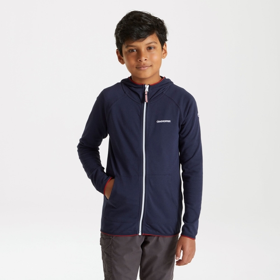 Kid's NosiLife Symmons Hooded Jacket Blue Navy