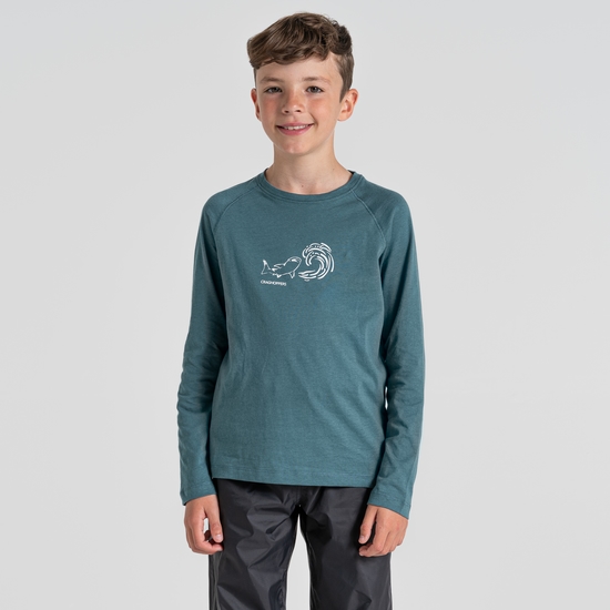 Kid's Bates Long Sleeved T-Shirt Sacramento Green Whaleshark
