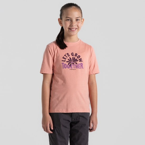 Ellis Kurzarm-T-Shirt für Kinder Sunset Haze