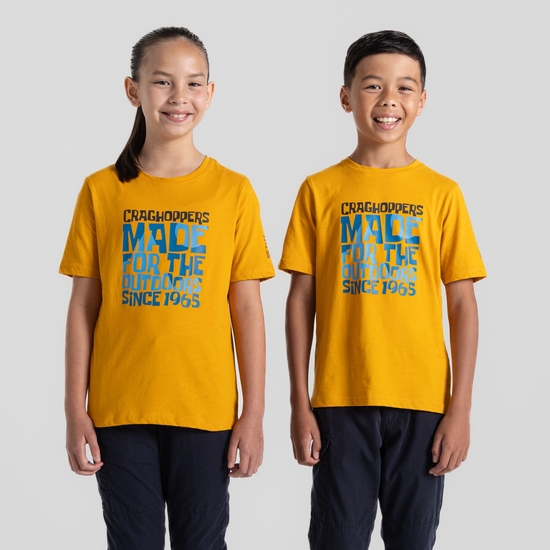 Ellis Kurzarm-T-Shirt für Kinder Warbler Yellow