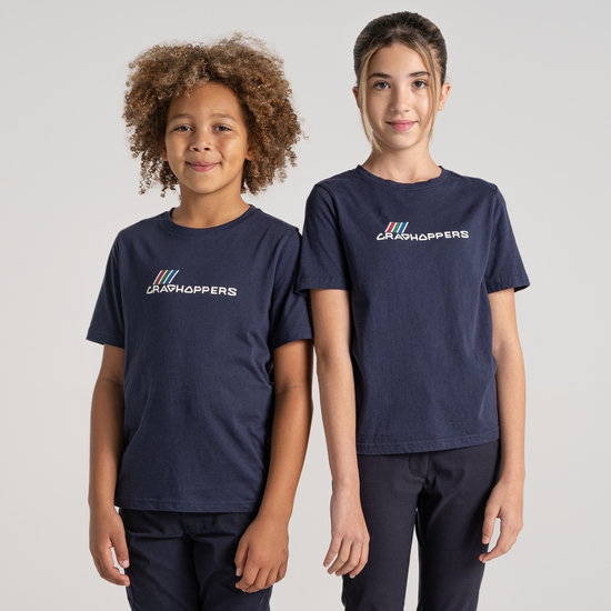 Ellis Kurzarm-T-Shirt für Kinder Blue Navy Brand Carrier