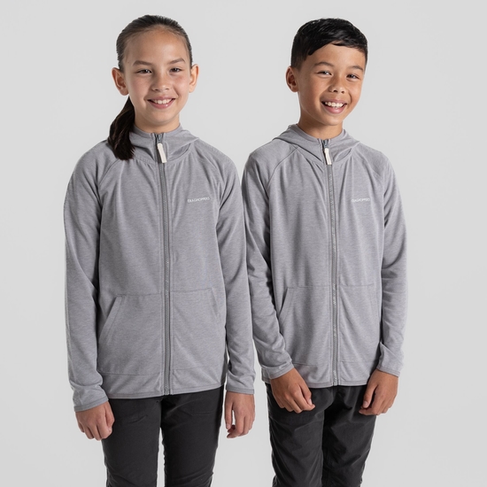 Nosilife Frey Kapuzenjacke für Kinder Soft Grey Marl