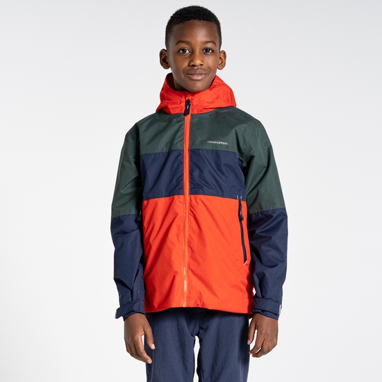 Kids' Bellamy Jacket Spruce Green / Blood Orange