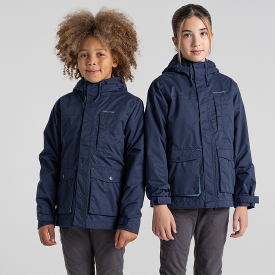 Kid's Roscoe Waterproof Jacket Blue Navy