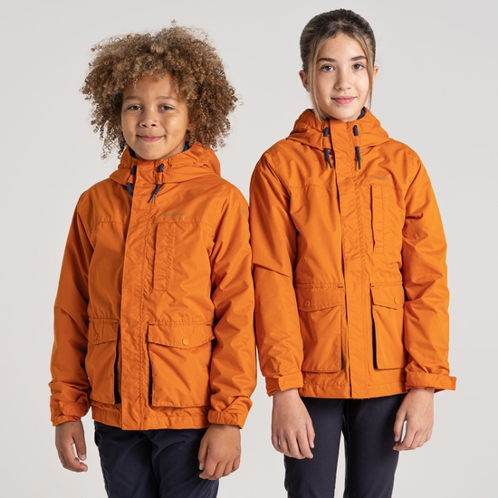 Kid's Roscoe Waterproof Jacket Canyon Orange