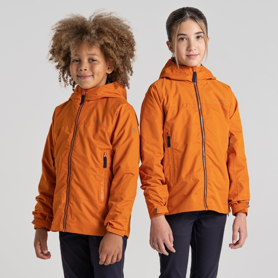 Kid's Tobin Waterproof Jacket Canyon Orange