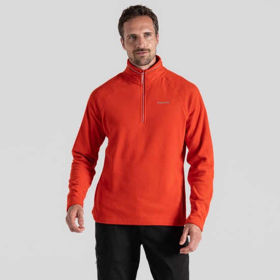 Men's Corey VI Half Zip Fleece Red Rock