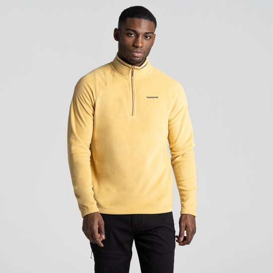 Men's Corey VI Half Zip Fleece Pale Ochre