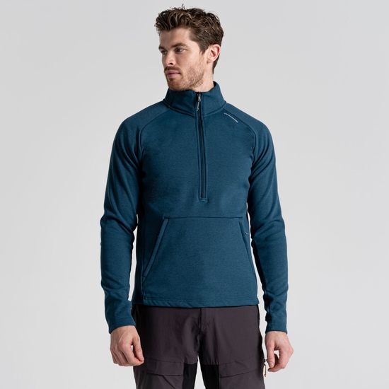 Men's Dynamic Pro Half zip Fleece Dark Aegean Blue