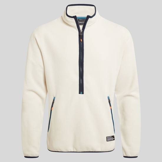 Men's CO2 Renu Half Zip Fleece Ecru