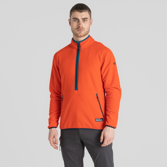 Men's CO2 Renu Half Zip Fleece Macaw Red