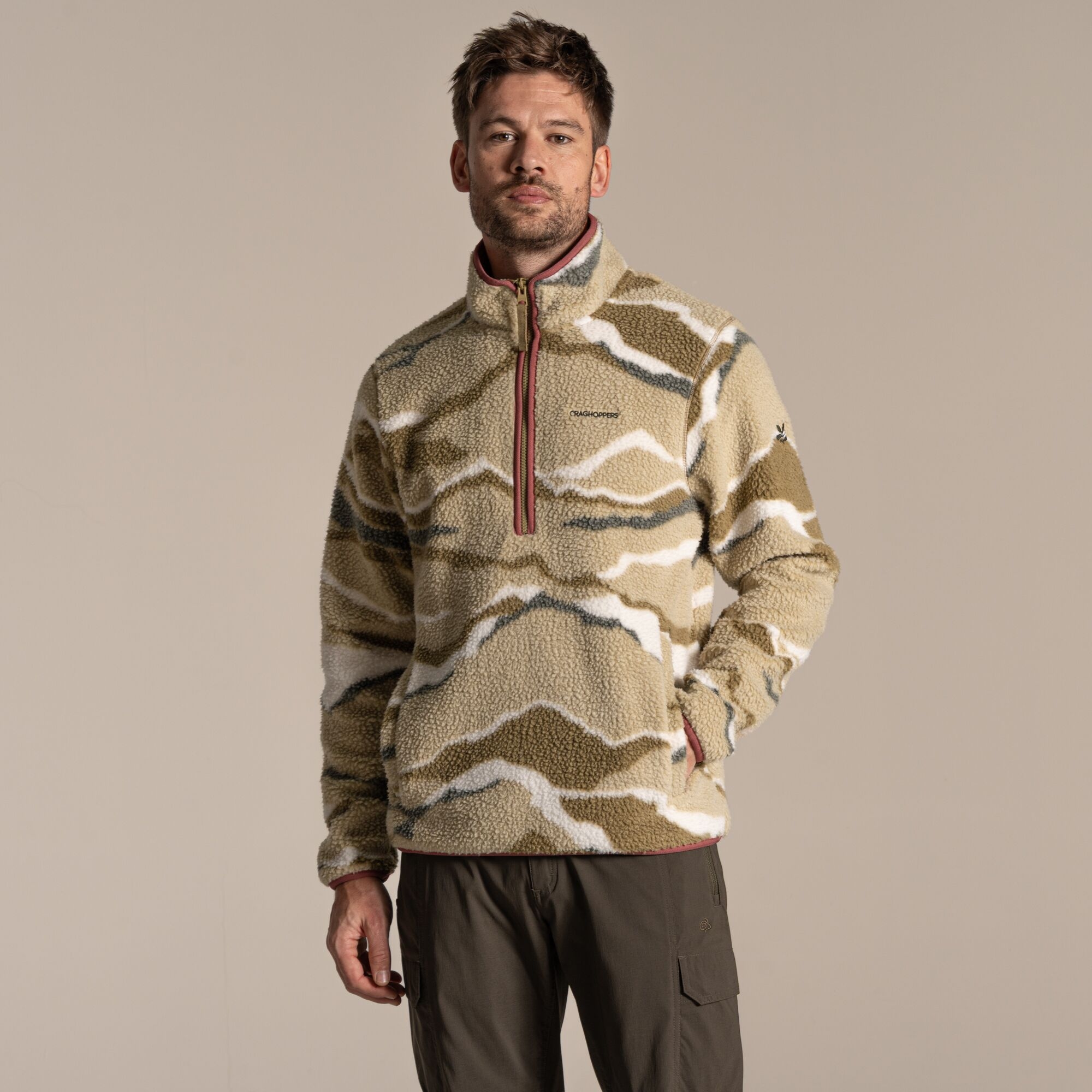 Craghoppers Men's Beige National Trust Rawthey Fleece Size: M