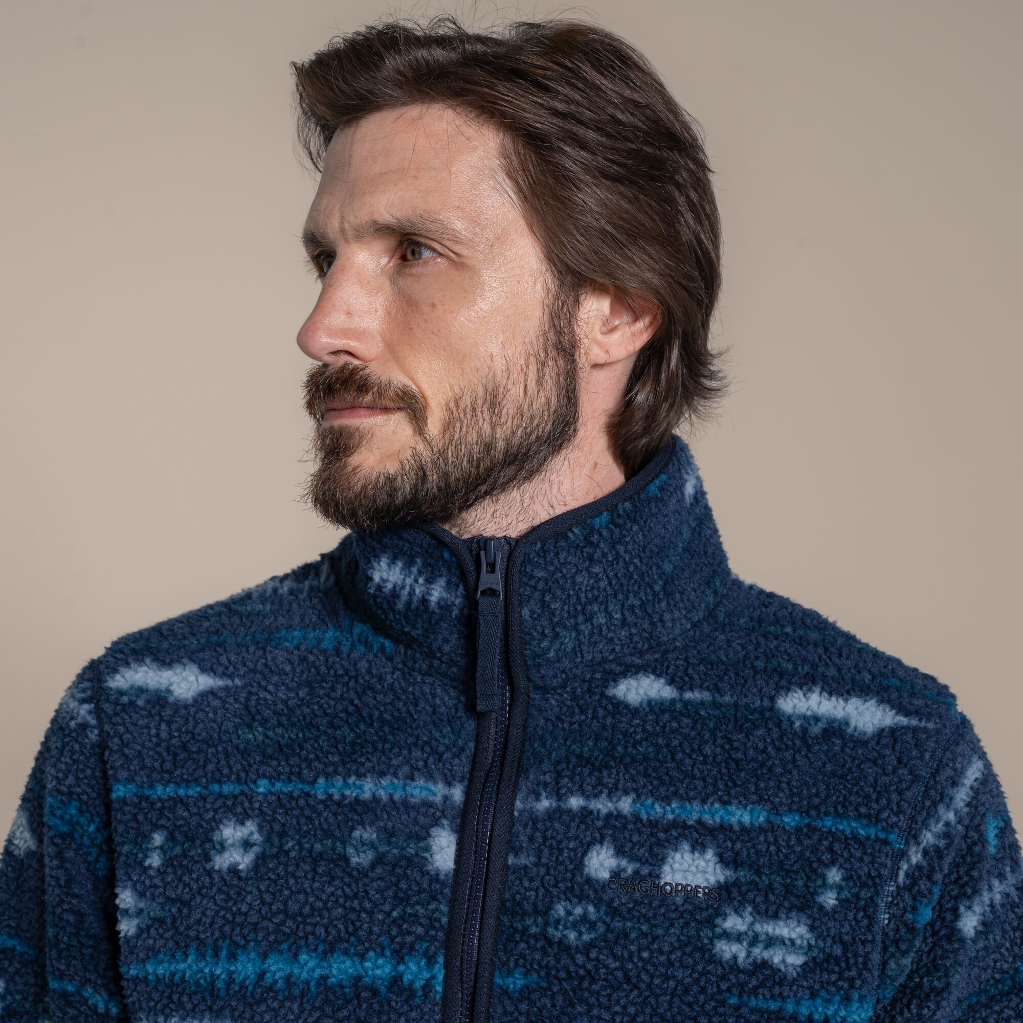 Craghoppers Men's Blue National Trust Rawthey Fleece Size: Xxl