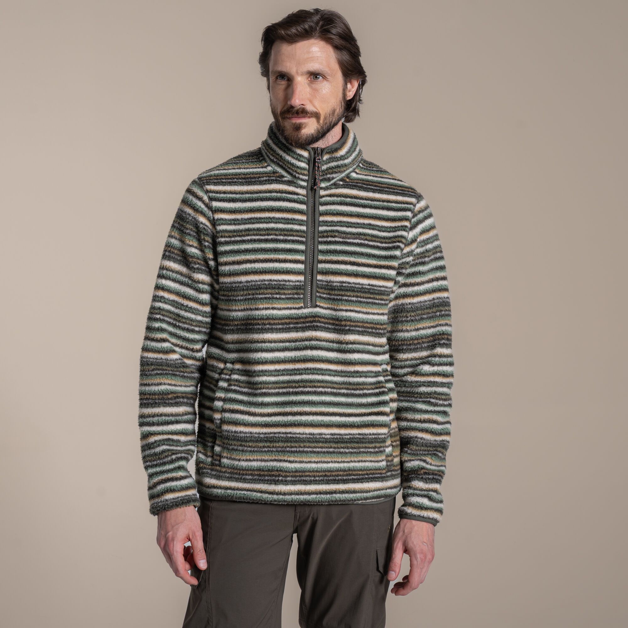 Craghoppers Men's Green Tatton Ii Fleece Size: Xxl