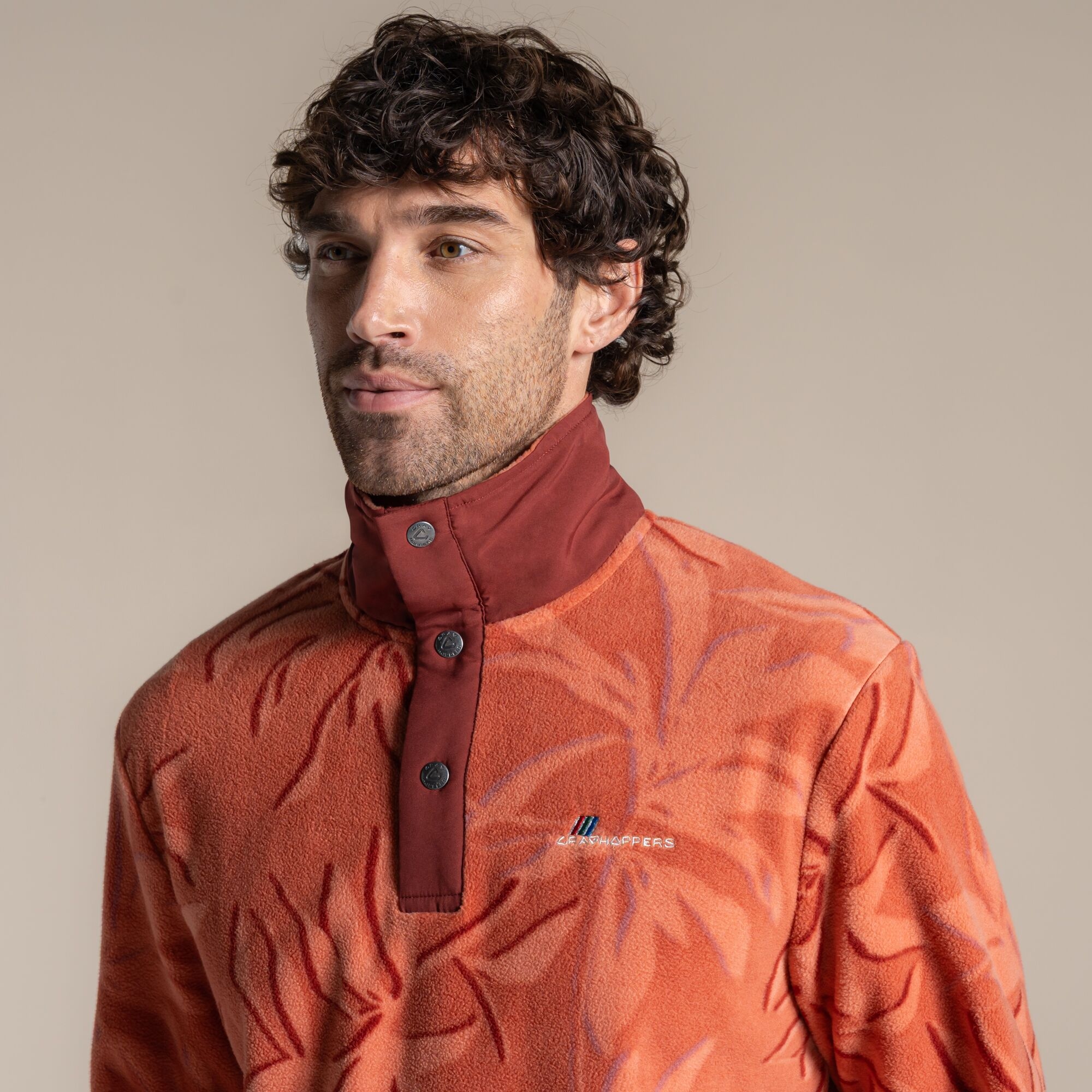 Craghoppers Men's Red Dewlish Ii Overhead Fleece Size: Xxl