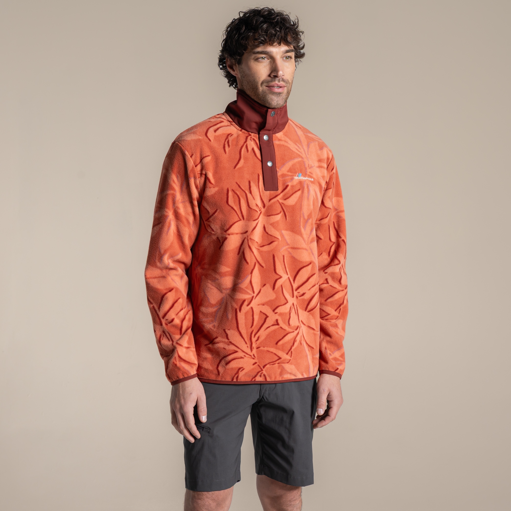 Craghoppers Men's Red Dewlish Ii Overhead Fleece Size: Xl