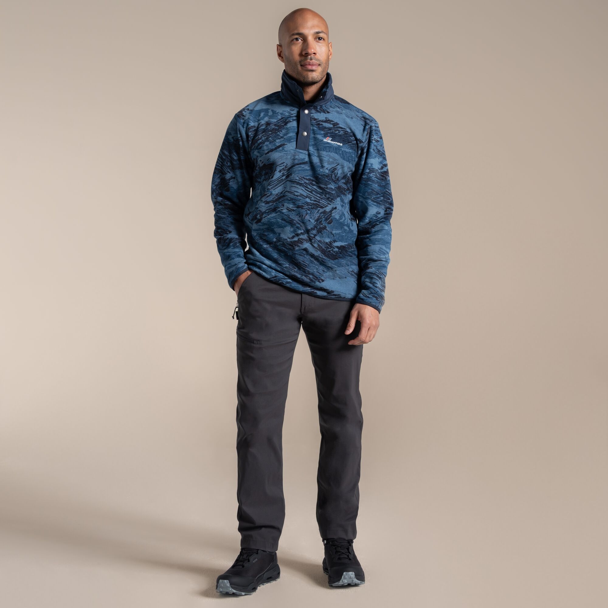 Craghoppers Men's Blue Dewlish Ii Overhead Fleece Size: M